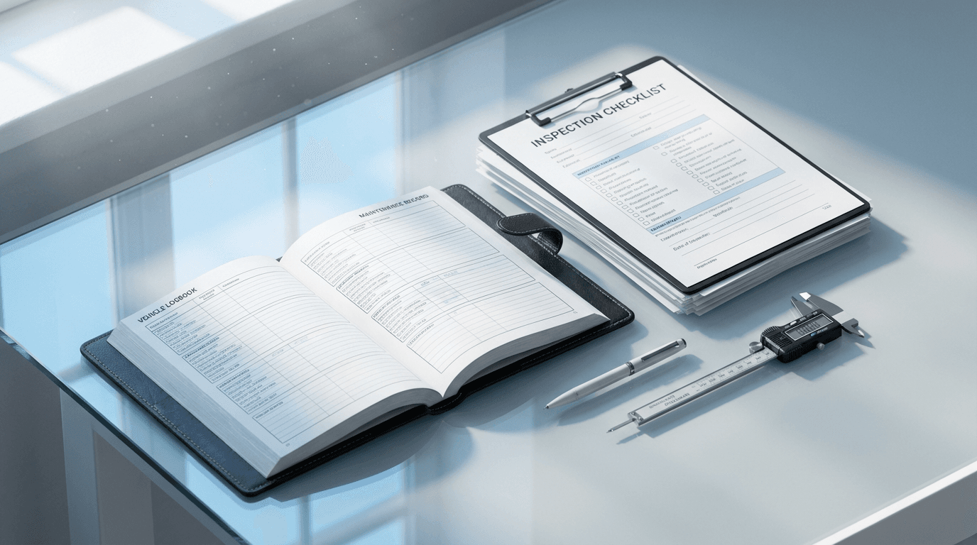 Vehicle inspection documentation and clipboard during import assessment